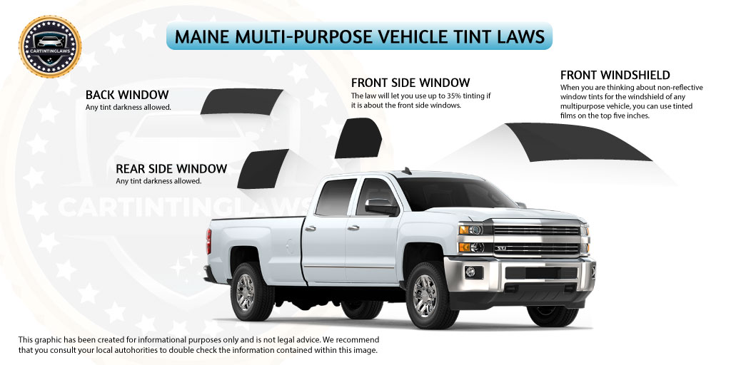 Maine Tint Laws for Multipurpose Vehicles