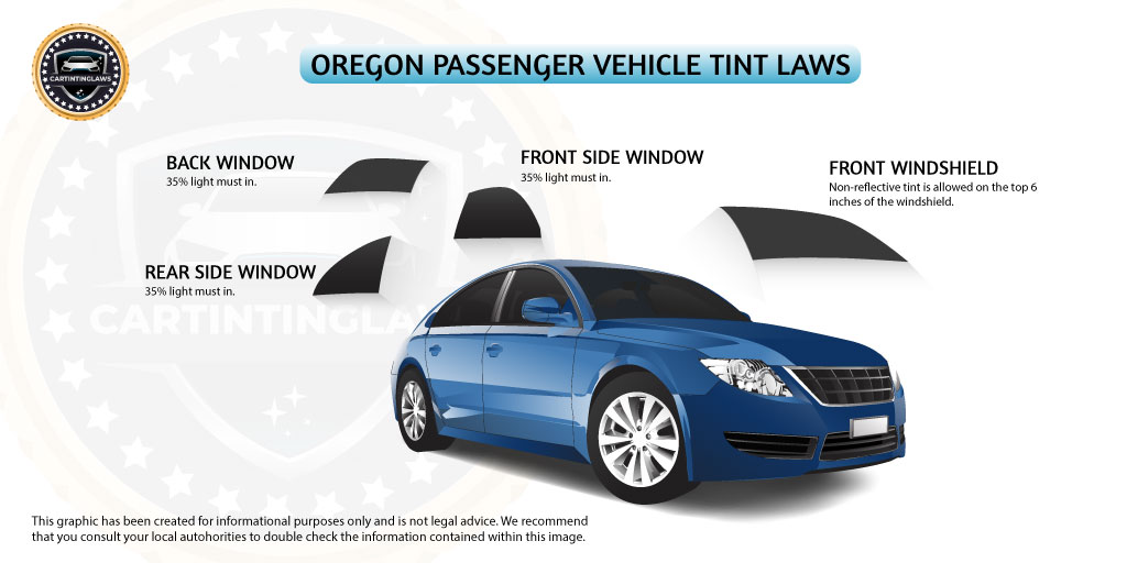 Oregon Car Tint Laws for Passenger Vehicle