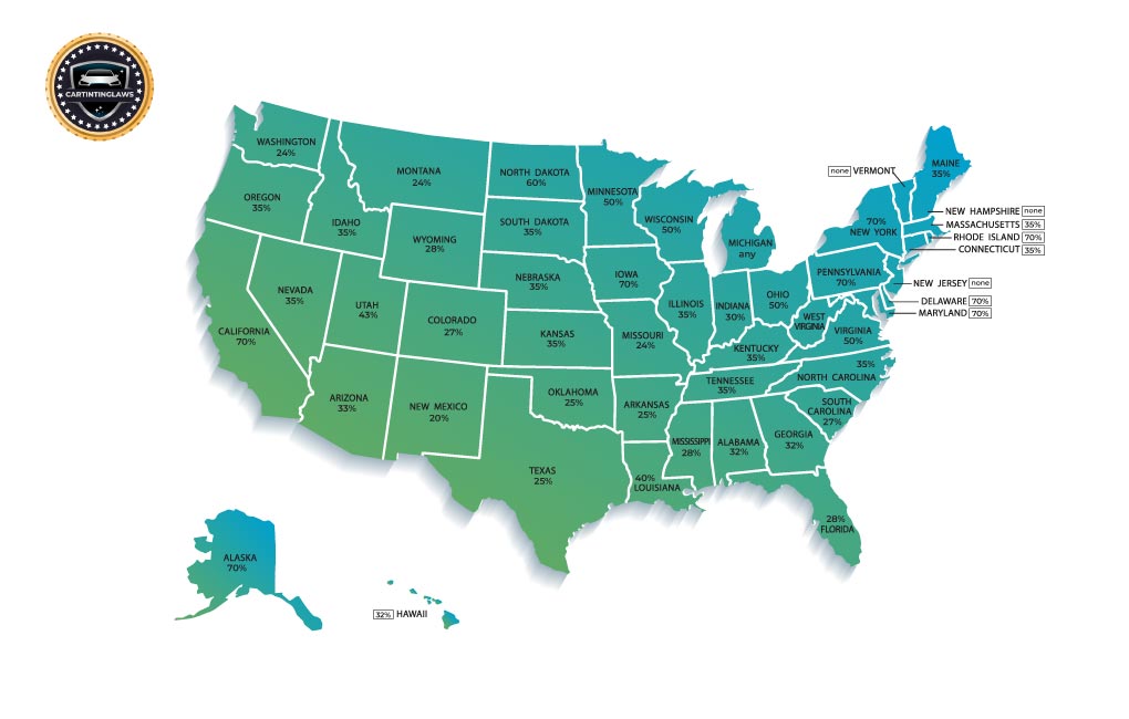 Tint Laws By State Map