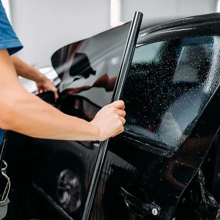 Car window tinting shop