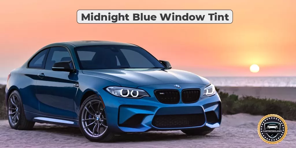 Midnight Blue Car Window Tint