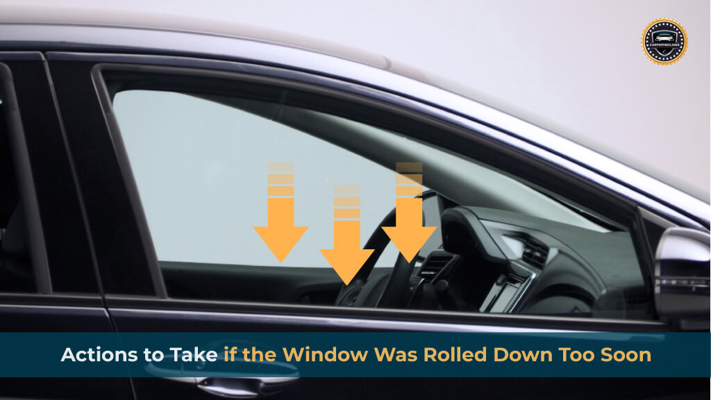 Actions to Take if the Window Was Rolled Down Too Soon